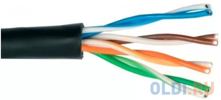 Кабель NEOMAX [NM720032-P] F/UTP cat.5e 4x2x0.52, 24 AWG, медь, внешний, PE, 305м, черный