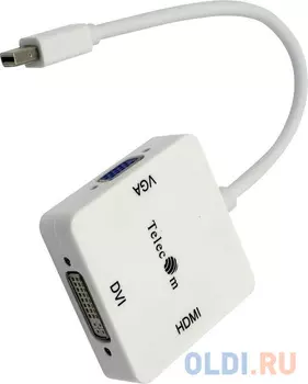 Кабель-переходник mini DP-->VGA/HDMI/DVI Telecom (TA556)
