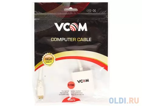 Кабель-переходник VCOM Mini HDMI M=VGA F 0.15m (CG592)