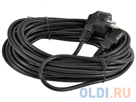 Кабель питания Cablexpert 10м, Schuko- C13, VDE, 10А, черный, с зазем.