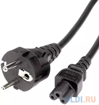 Кабель питания для ноутбуков 3-pin ( угловая Евровилка) <VDE 3G*0.5mm2 Aopen <ACE022-1.8M , 1,8m