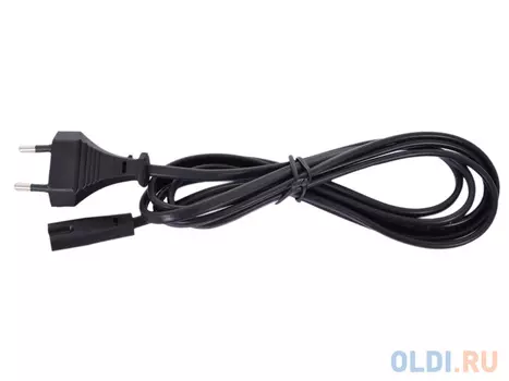 Кабель питания для ноутбуков, аудио/видео техники Gembird PC-184-VDE-1.8М, 1,8м, VDE, 2-pin, черный, пакет