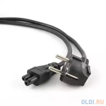 Кабель питания для ноутбуков Cablexpert PC-186-ML12-1M 1м, Schuko- C5, 10А, пакет (272078) {100}