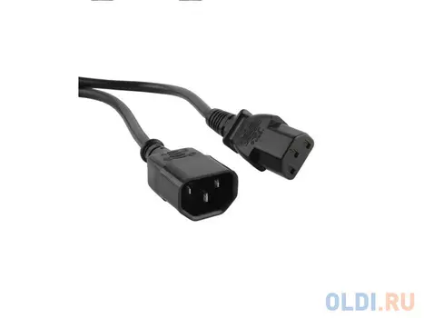 Кабель питания монитор - системный блок 10м Hyperline PWC-IEC13-IEC14-10-BK