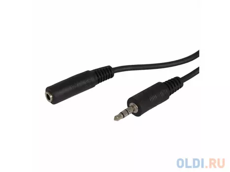 Кабель соединительный 1.0м Ningbo Jack 3.5 (M) -Jack 3.5 (F) стерео черный JAAC003-1