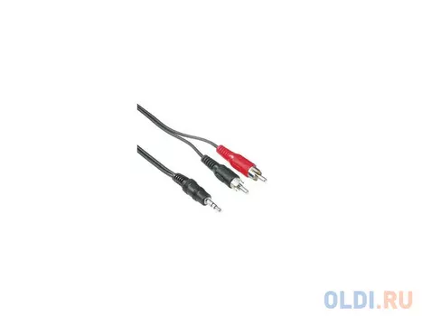 Кабель соединительный 2.0м Hama 3.5 Jack (M) - 2xRCA (M) черный H-48913