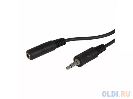 Кабель соединительный 2.0м Ningbo Jack 3.5(M) -Jack 3.5(F) стерео черный JAAC003-2