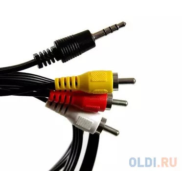 Кабель соединительный 3.5 Jack (M) / 3 RCA (M) VCOM <CV213-2M