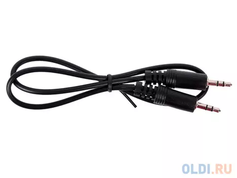 Кабель соединительный 0.5м 5bites Jack 3.5-Jack 3.5 черный AC35J-005M