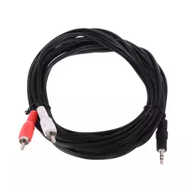 Кабель соединительный Telecom 3.5 Jack (M) - 2xRCA (M), стерео, аудио, 5м <TAV7183-5M