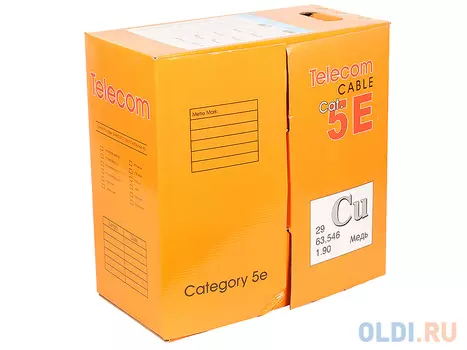 Кабель "Telecom" CU FTP 4 пары кат.5e, внешний