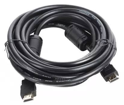 Кабель Telecom HDMI to HDMI (CG511D-5M), (19M -19M), ver.1.4b, 2 фильтра, 5м, с позолоченными контактами