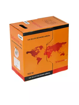 Кабель "Telecom Ultra" Base UTP 4 пары кат.5е медь (бухта 305м/1000FT) p/n: CU544