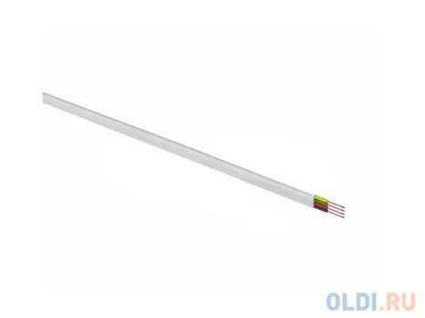 Кабель телефонный REXANT 100м 4 жилы белый ШТЛП-4