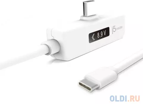 Кабель Type-C 1.2м j5create JUCP15 круглый белый