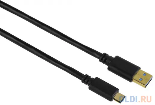 Кабель Type-C USB 3.1 0.75м HAMA H-135735 круглый черный