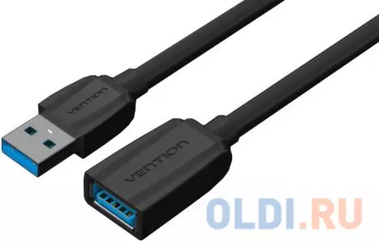 Кабель удлинительный USB 3.0 AM-AF 0.5м Vention VAS-A45-B050 черный