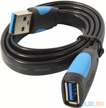 Кабель-удлинитель Vention USB 3.0 AM/AF - 0.5м плоский