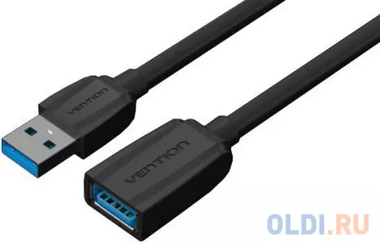 Кабель-удлинитель Vention USB 3.0 AM/AF - 1.5м Black Edition