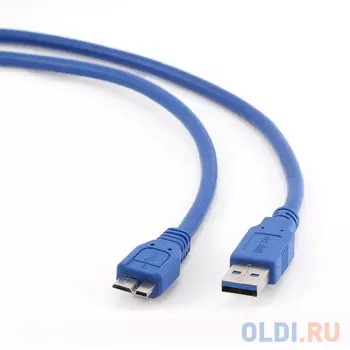 Кабель USB3.0 Pro AM/MicroBM 0,3m Blue,"Gembird/Cablexpert"