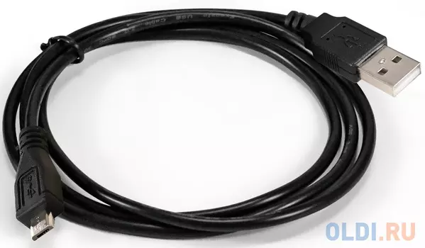 Кабель USB 2.0 1м Exegate EX-CC-USB2-AMmicroBM5P-1.0 круглый черный