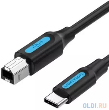 Кабель USB 2.0 2м Vention CQUBH круглый черный