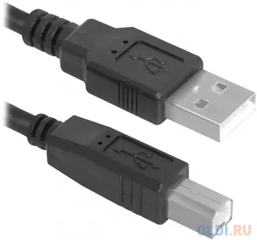 Кабель USB 2.0 AM-BM 1.8м Defender USB04-06p.bag 83763