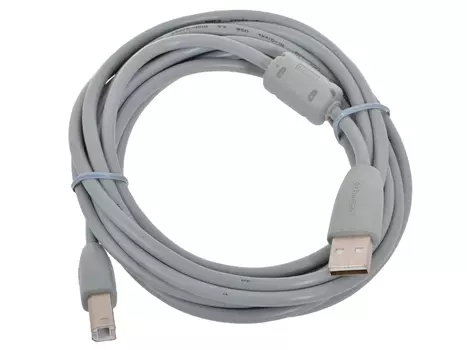 Кабель USB 2.0 AM/BM 3m 1 кольцо, Belsis BW1412
