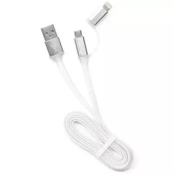 Кабель USB 2.0 AM-microBM 1м Gembird белый CC-mAPUSB2w1m
