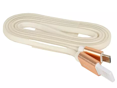 Кабель USB 2.0 Cablexpert, AM/microBM 5P, 1м золотой металлик (CC-mUSBgd1m)