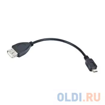 Кабель microUSB Gembird A-OTG-AFBM-001 круглый черный