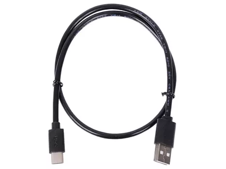 Кабель USB Greenconnect 0.5m USB 2.0, AM/CM, черный 28/28 AWG , экран, армированный, морозостойкий