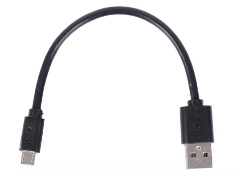 Кабель USB Greenconnect GCR-UA1 0.15m USB 2.0, AM/microB 5pin, черный 28/28 AWG, экран, армированный, морозостойкий