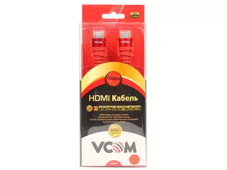 Кабель VCOM HDMI 19M/M ver 2.0 ,3m (CG526S-3MR) Blister