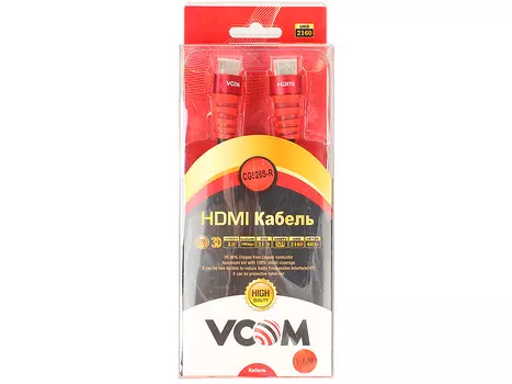 Кабель VCOM HDMI 19M/M ver 2.0 ,1.8m (CG526S-1.8MR) Blister
