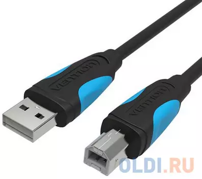Кабель Vention USB 2.0 AM/BM - 8м. Черный