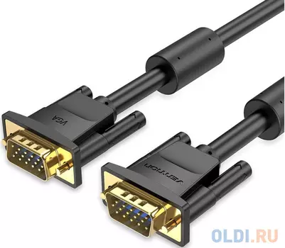Кабель Vention VGA 15M/15M с 2 ферритовыми фильтрами - 5м.