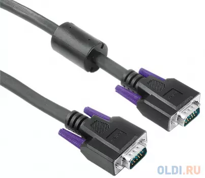 Кабель VGA 10.0м Hama черный H-41935