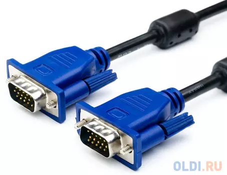 Кабель VGA 15м Atcom AT9152 круглый черный