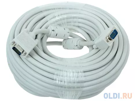 Кабель VGA Premium 15M/15M (CC-PPVGA-20M) 20 м тройной экран, ферритовые кольца Gembird