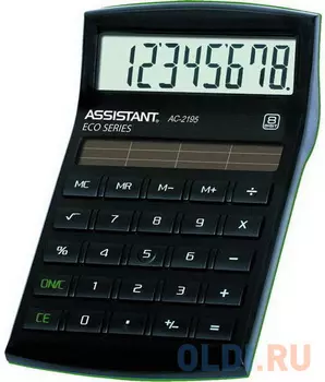Калькулятор настольный Assistant AC-2195eco 8-разрядный черный