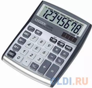 Калькулятор настольный CITIZEN CDC-80WB, КОМПАКТНЫЙ (135x108 мм), 8 разрядов, двойное питание