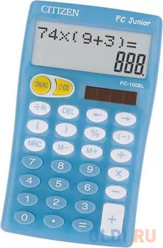 Калькулятор настольный Citizen FC-100N Junior 10-разрядный голубой