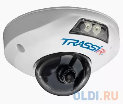 Камера IP Trassir TR-D4121IR1 3.6 CMOS 1/2.7" 3.6 мм 1920 x 1080 H.264 RJ-45 PoE белый