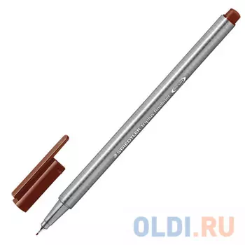 Капиллярная ручка капилярный Staedtler Triplus Fineliner коричневый 0.3 мм