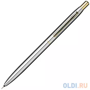 Карандаш автоматический, 0,5 мм, металл, круглый, серебристый, с ластиком, INDEX