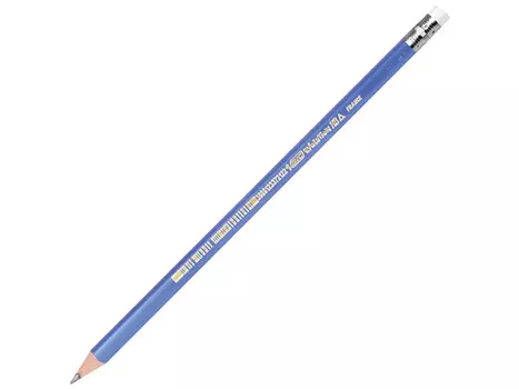 Карандаш чернографитный BIC, 1 шт., "Evolution Triangle", HB, трехгранный, с резинкой, корпус синий
