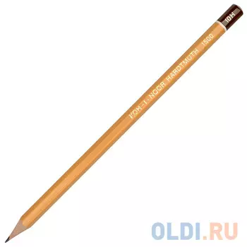 Карандаш чернографитный Koh-i-Noor 1500 10H деревянный лакированный корпус 1500 10H