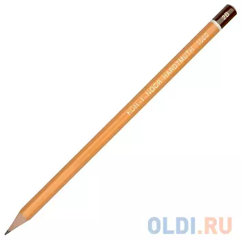 Карандаш чернографитный Koh-i-Noor 1500 2B деревянный лакированный корпус 1500 2B