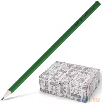 Карандаш чернографитный KOH-I-NOOR, 1 шт., H, без резинки, корпус зеленый, заточенный, 1702003005KK